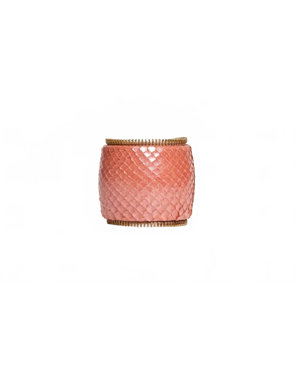 Avenue Chic Black Python Zipper Cuff
