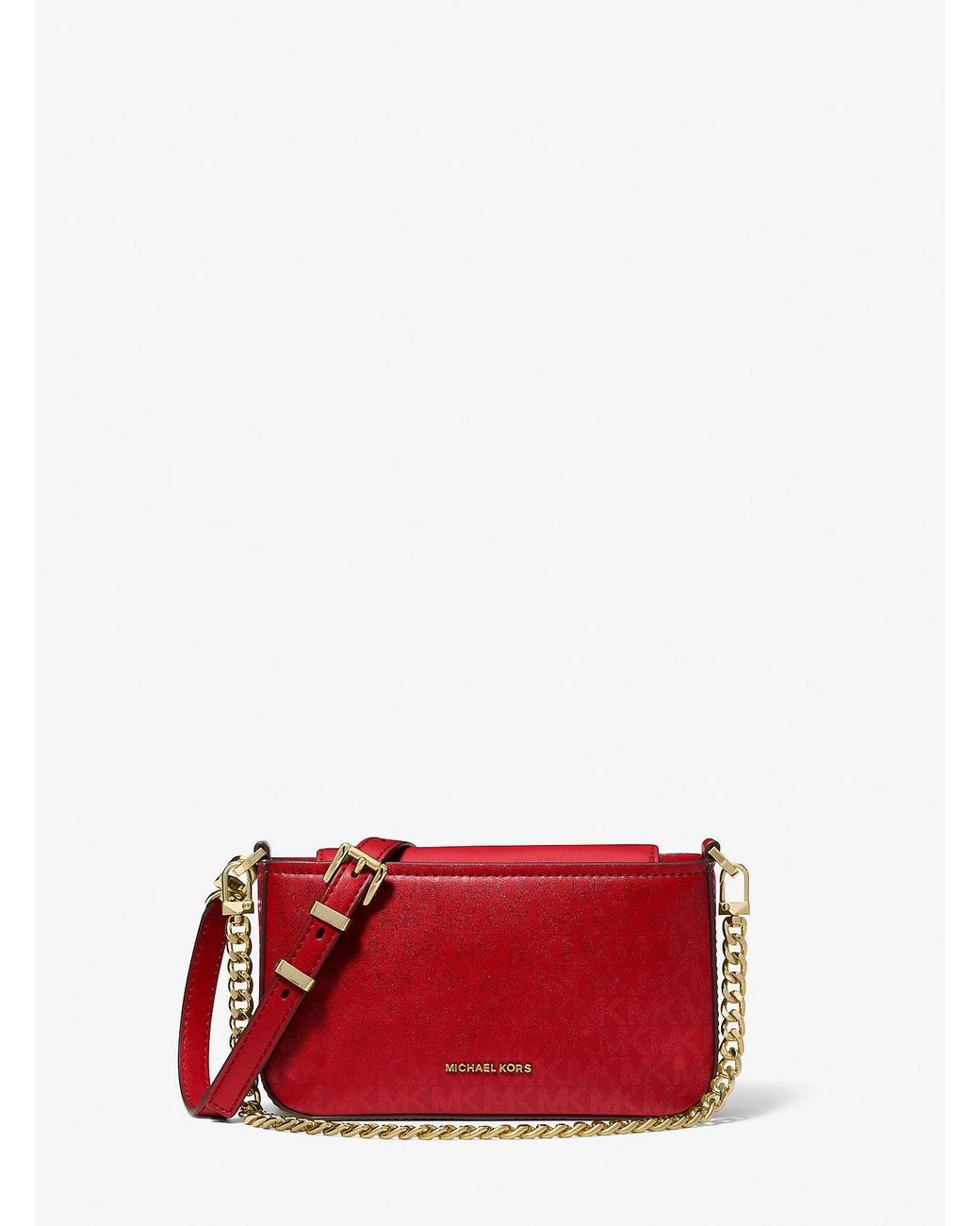 MICHAEL Michael Kors Bryant Small Convertible Crossbody Bag in Red