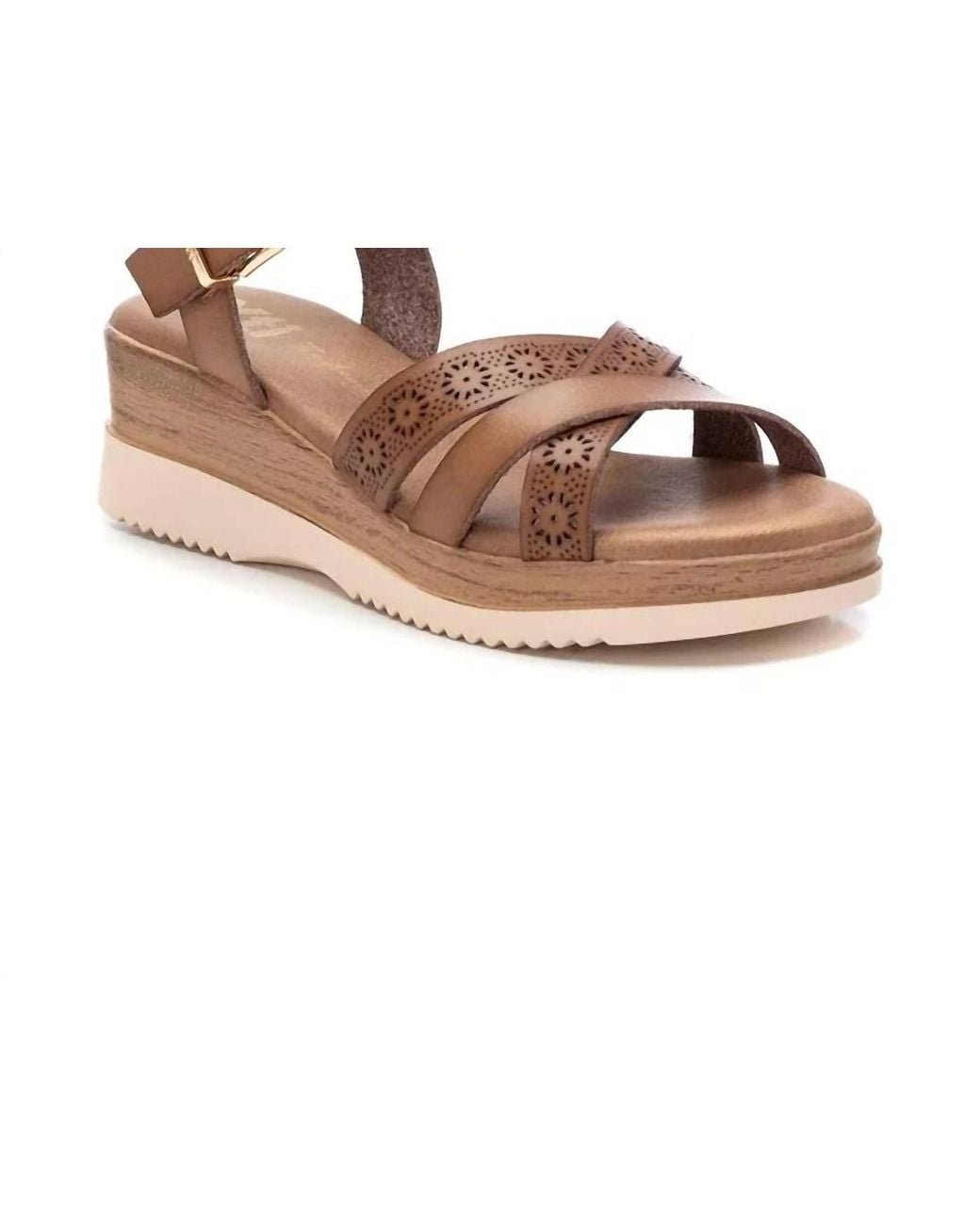 Xti Black Wedge Sandals