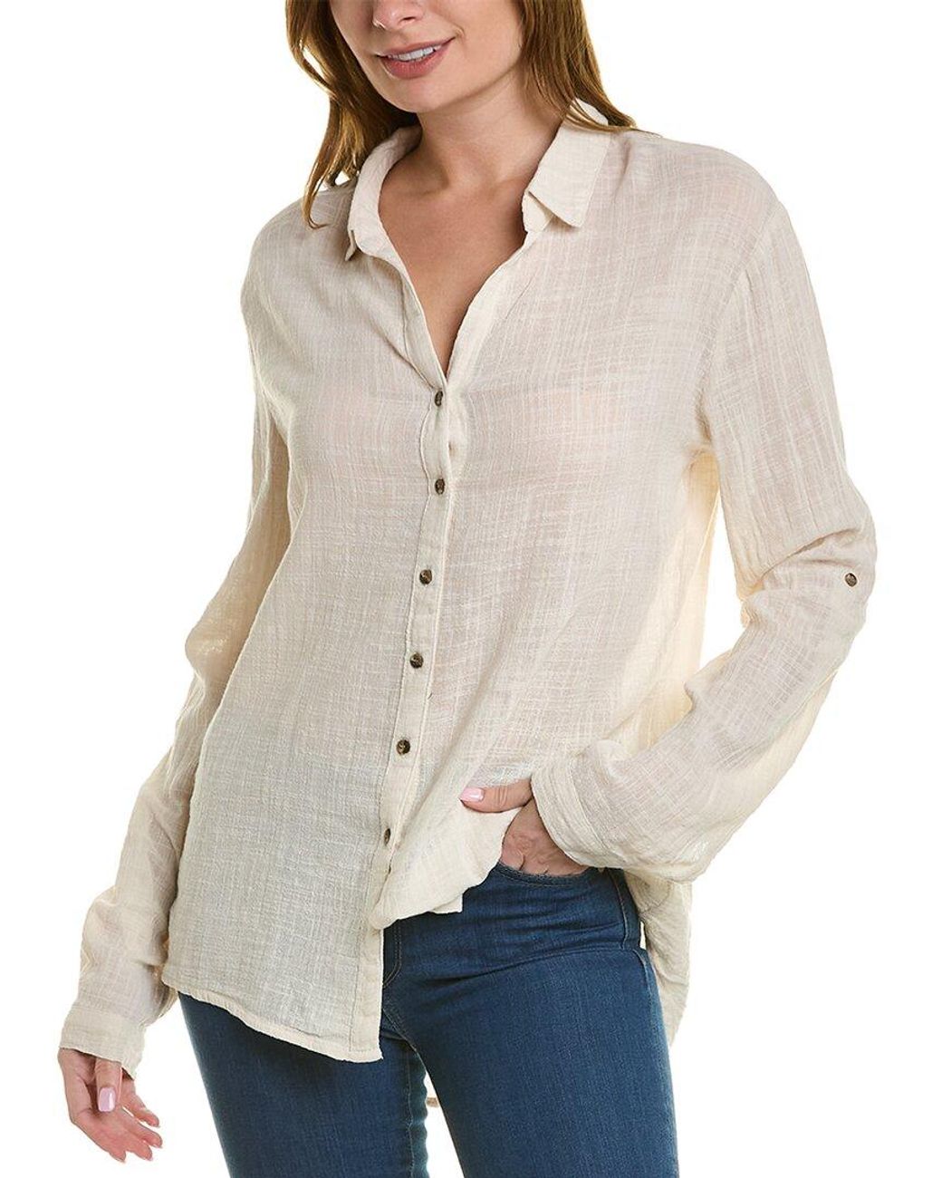 XCVI Wearables Porter Blouse in Natural Lyst