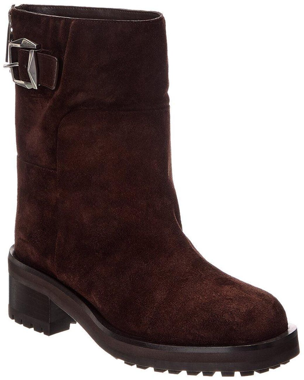 Jimmy Choo Brown Brooklyn Suede Boot