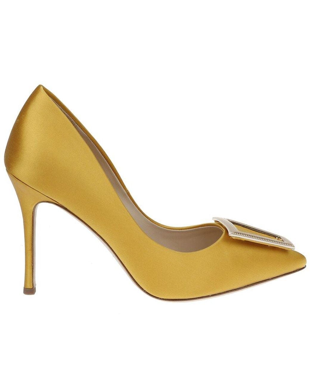 L'Agence Metallic Elea Satin Pump