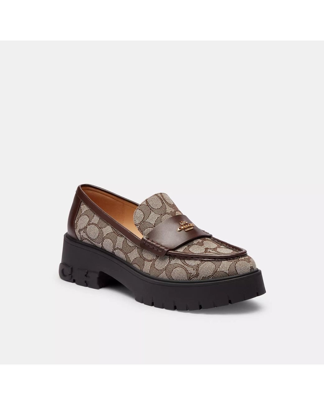 COACH ローファー (RUTHIE LTHR LOAFER) COACH Ruthie Loafer in Brown | Lyst