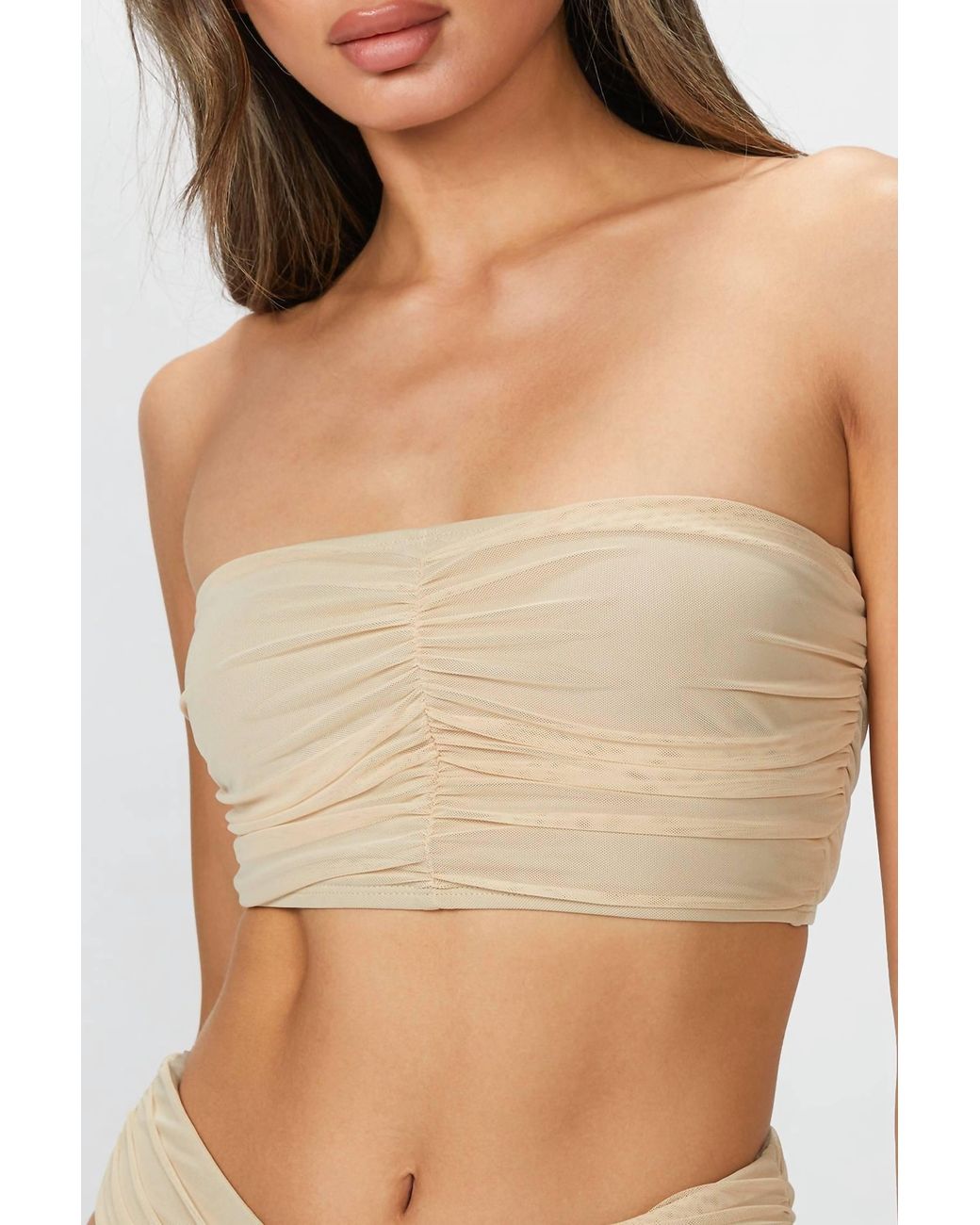 Beth Richards Brown Mesh Delrey Top
