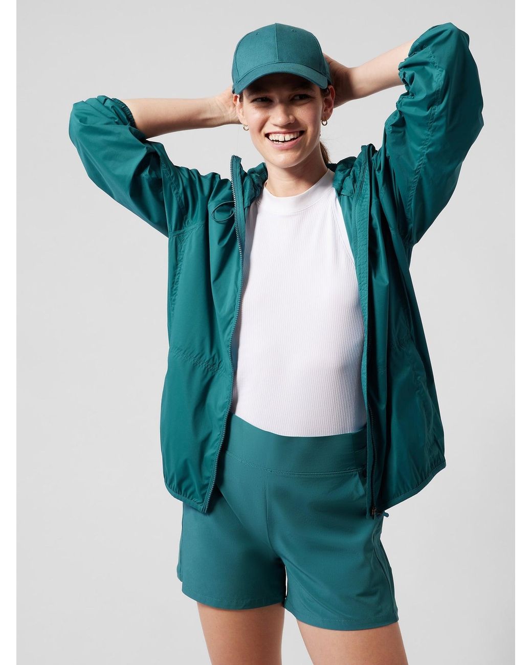 Athleta Superset Jacket in Green Lyst