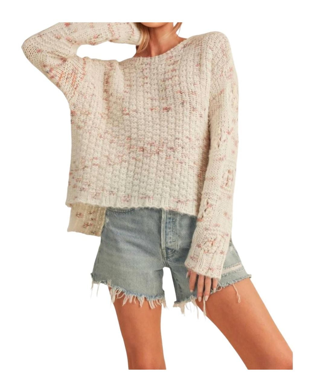 AEMI + CO White Lainey Sweater