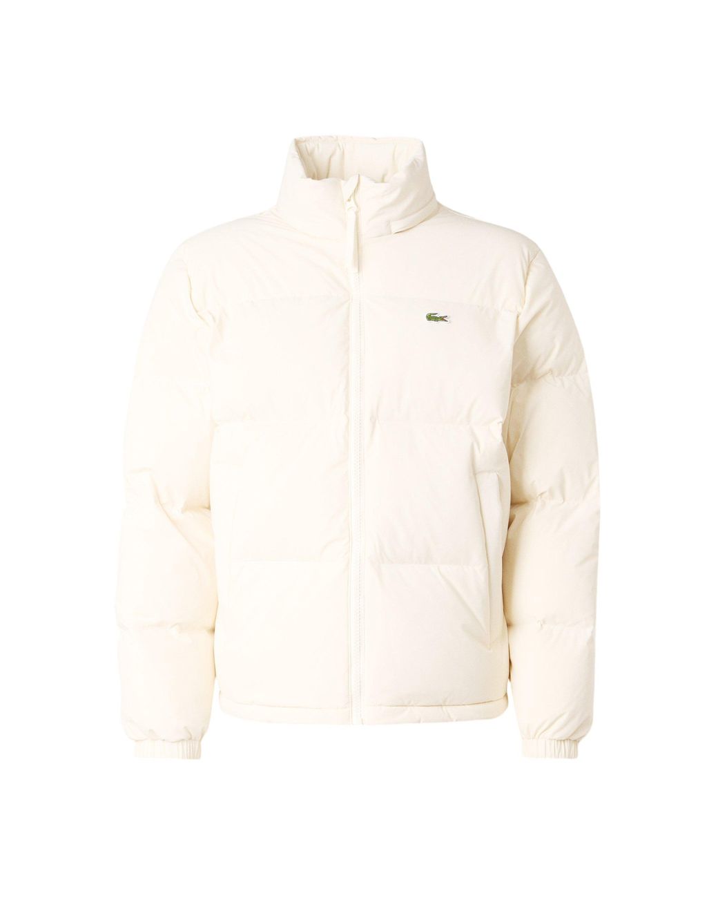 Lacoste Natural Waterproof Hooded Puffer Jacket for men