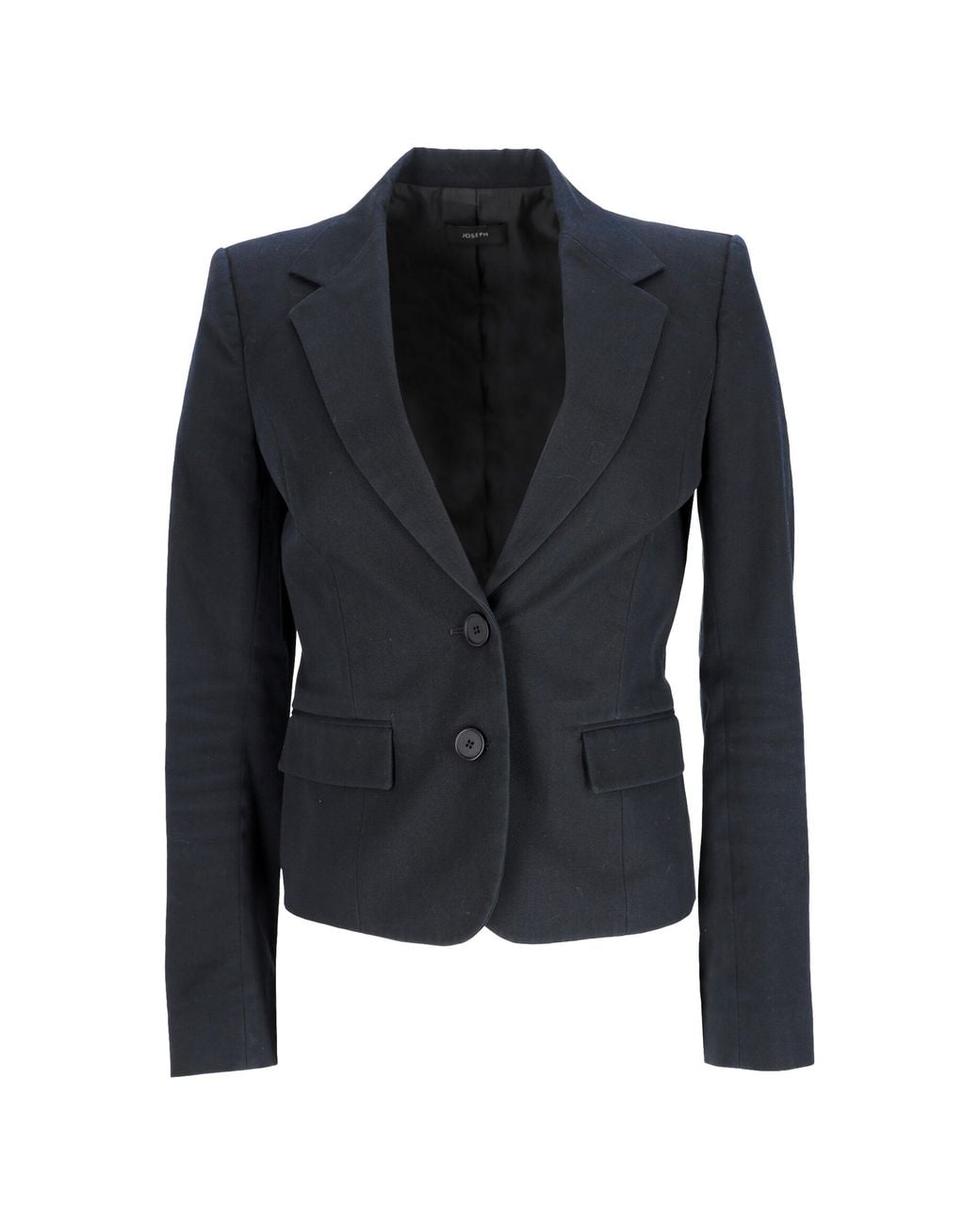 Joseph Black Single-Breasted Blazer With Pockets