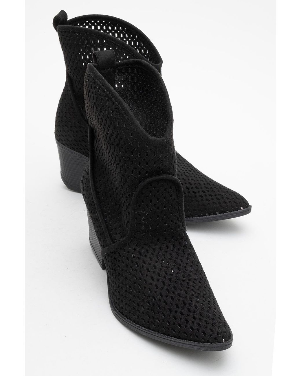 Pummer Boot Prologue Shoes Pera Block Heel Summer Boot in Black | Lyst