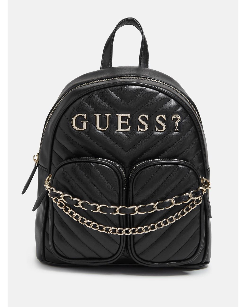 Guess Factory Cassie Quilted Backpack in Black | Lyst