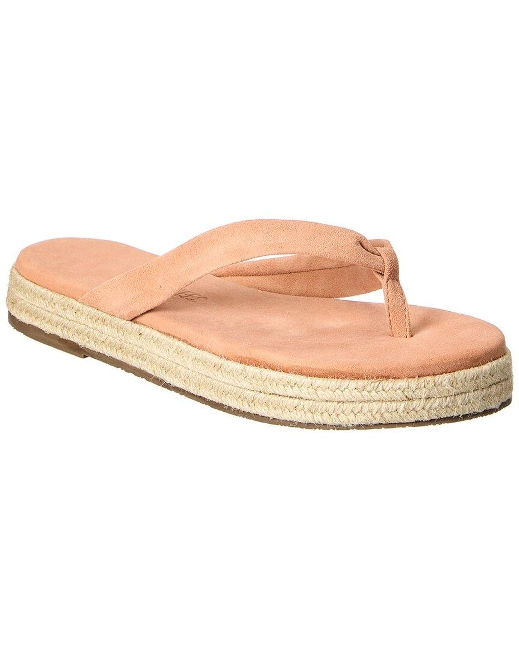 TKEES Pink Hera Suede Platform Flip Flop
