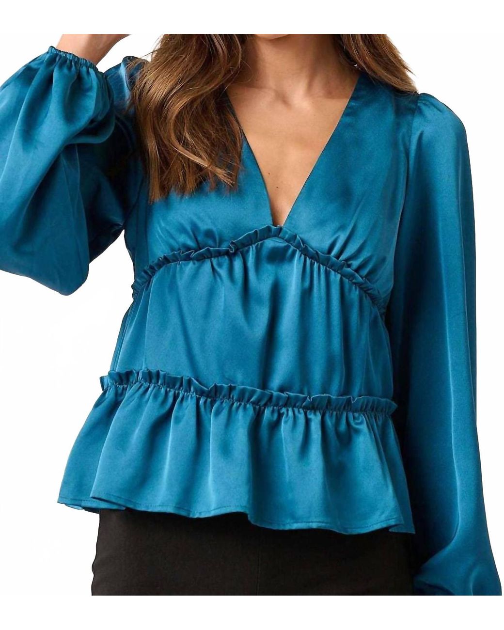 Mittoshop Blue Tier Blouse