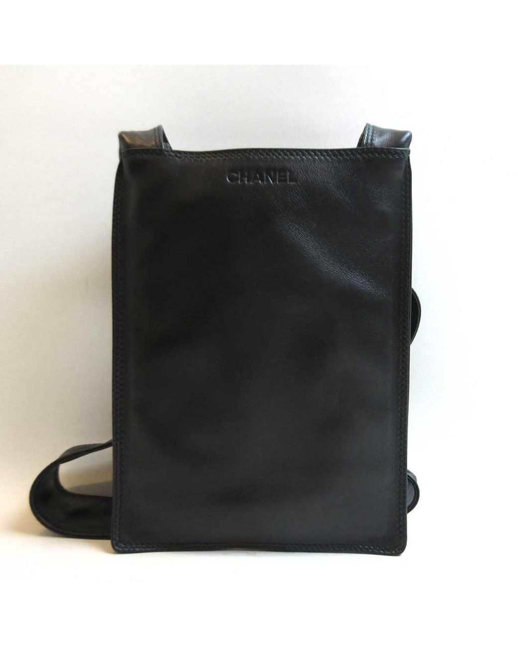 Used Chanel Shoulder Bag/Leather/Blk/Black/Ladies/Chanel/Bag/Luxury/Secast  Bag