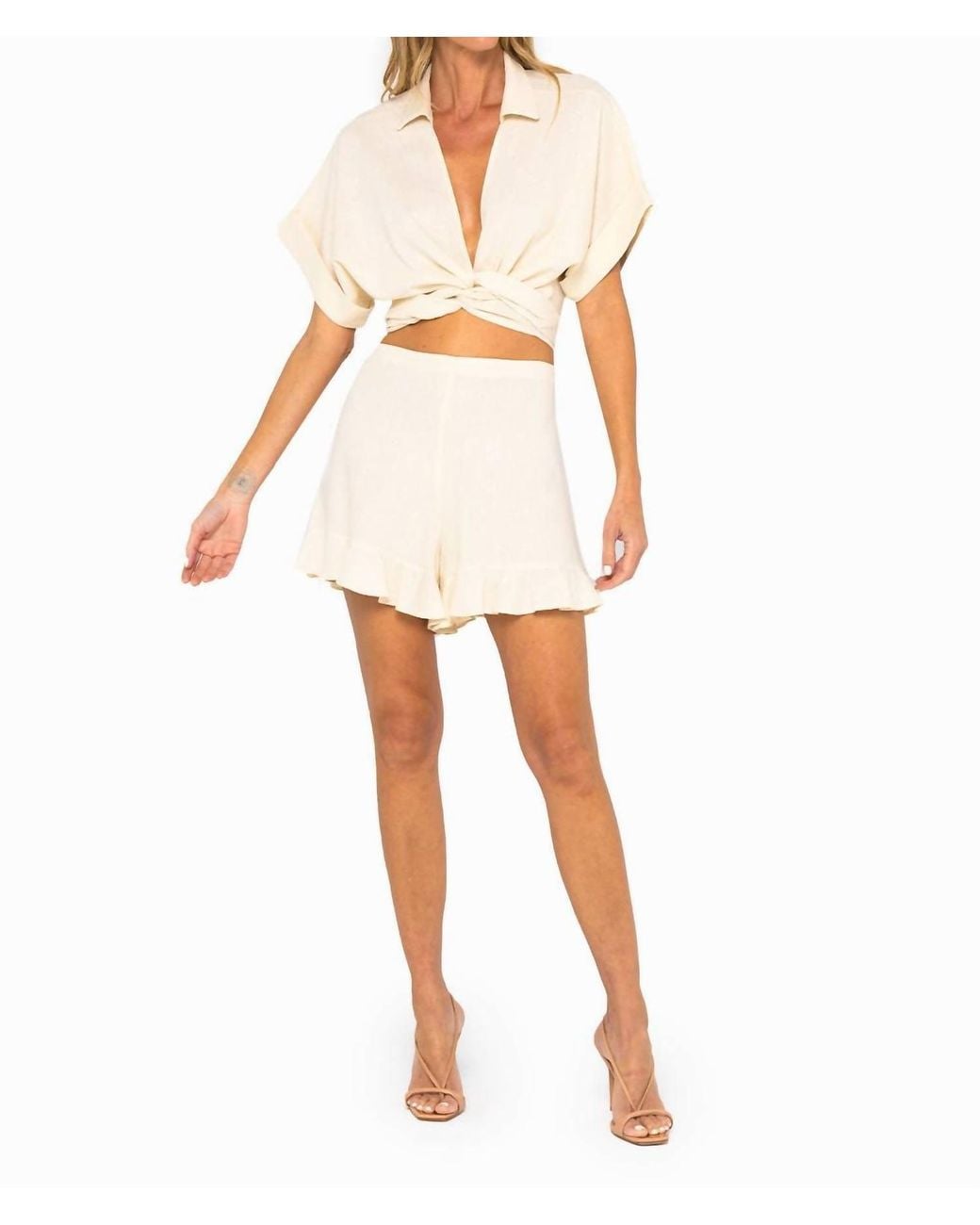 JBQ White Riley Short