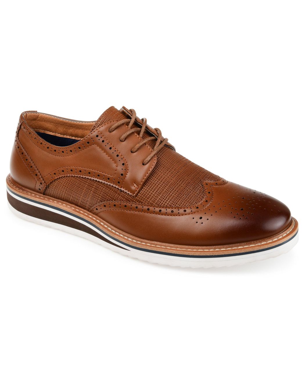 Vance Co. Brown Warrick Wingtip Derby for men