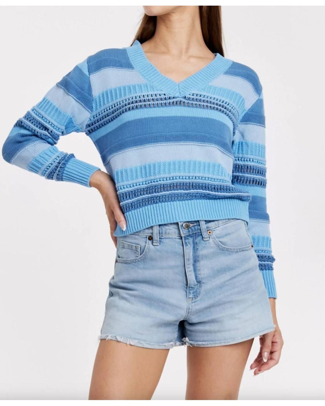Another Love Blue Jaycee Stormy Sweater