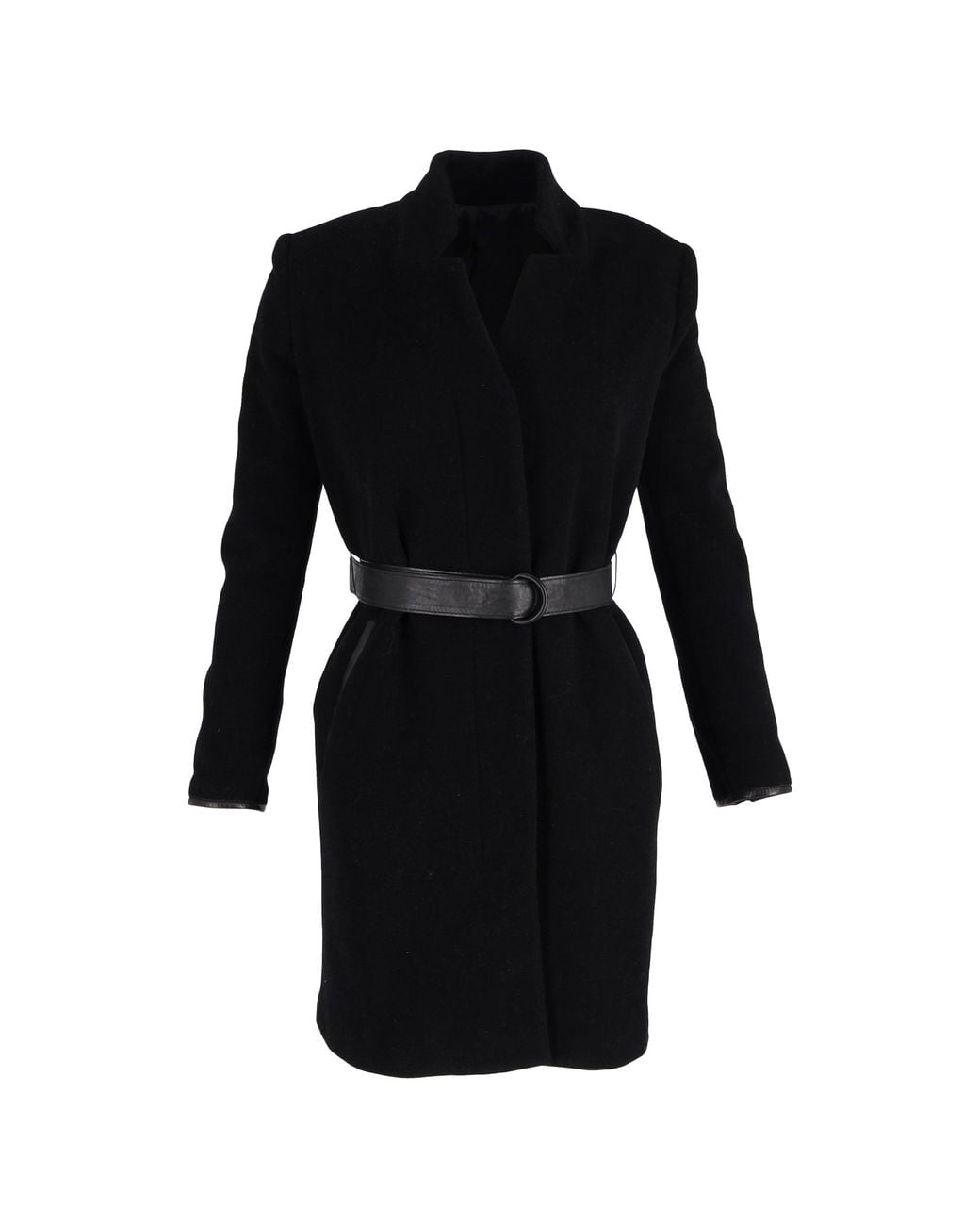 Acne Black Belted Coat