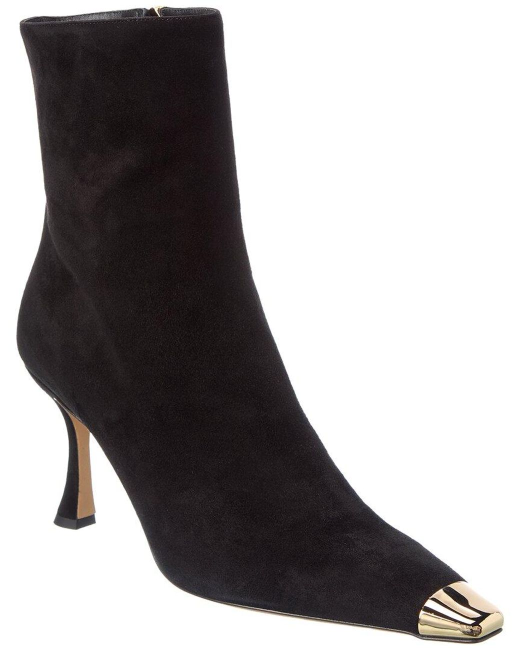 Alexandre Birman Black Olivia Retro 85 Suede Boot