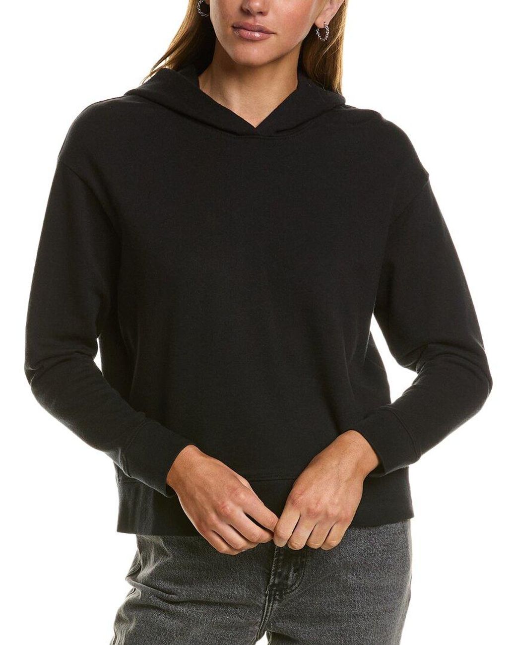James Perse Black Pullover Hoodie
