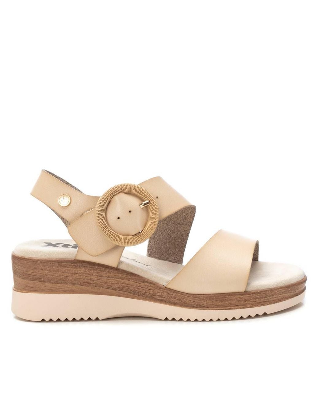 Xti Natural Wedge Sandals By