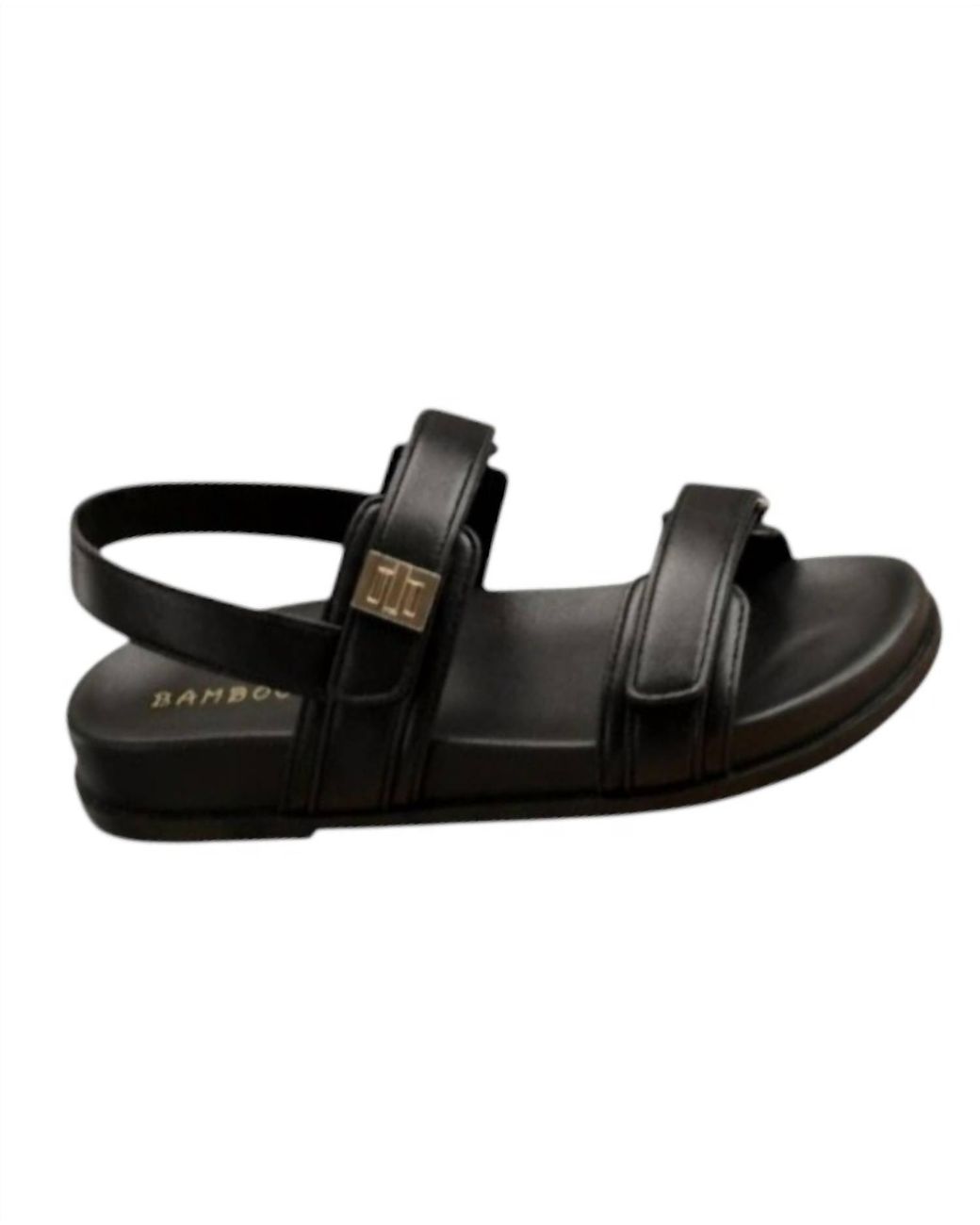 Bam Black Double Strapped Sandal