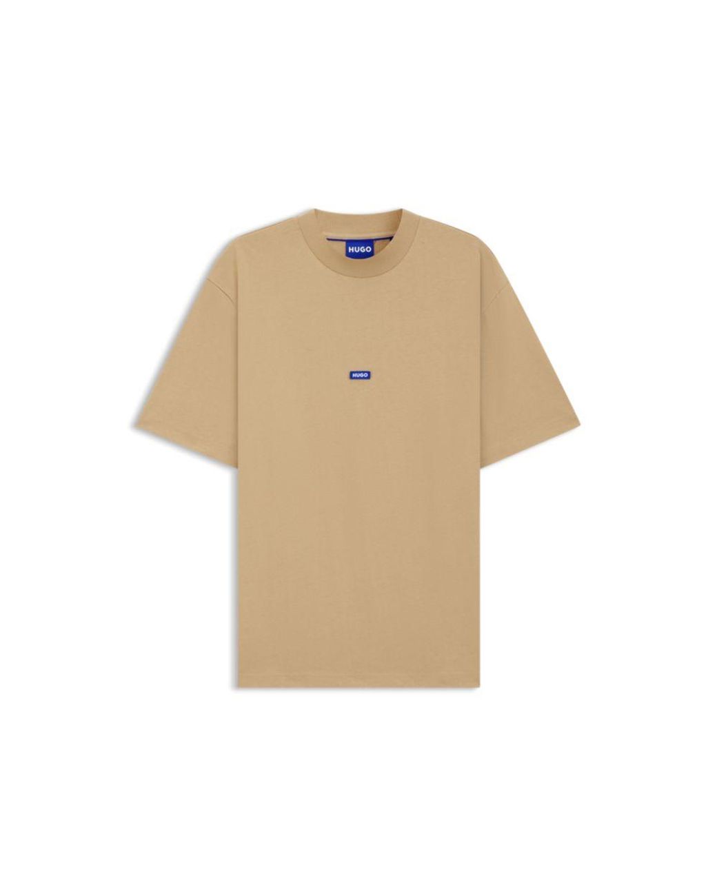 HUGO Natural Logo-Patch T-Shirt for men
