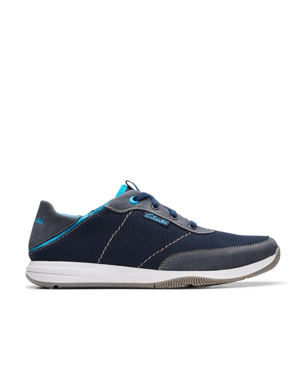 Clarks Blue Wide Width Sailview Sport Sneaker for men