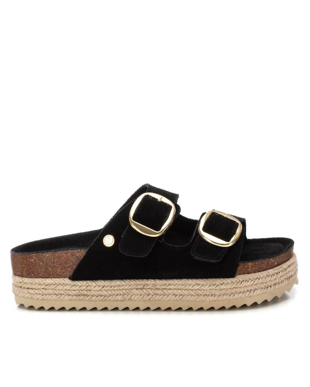 Xti Black Casual Sandals