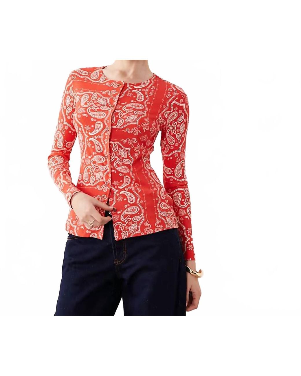 Never Fully Dressed Red Alexa Cardigan