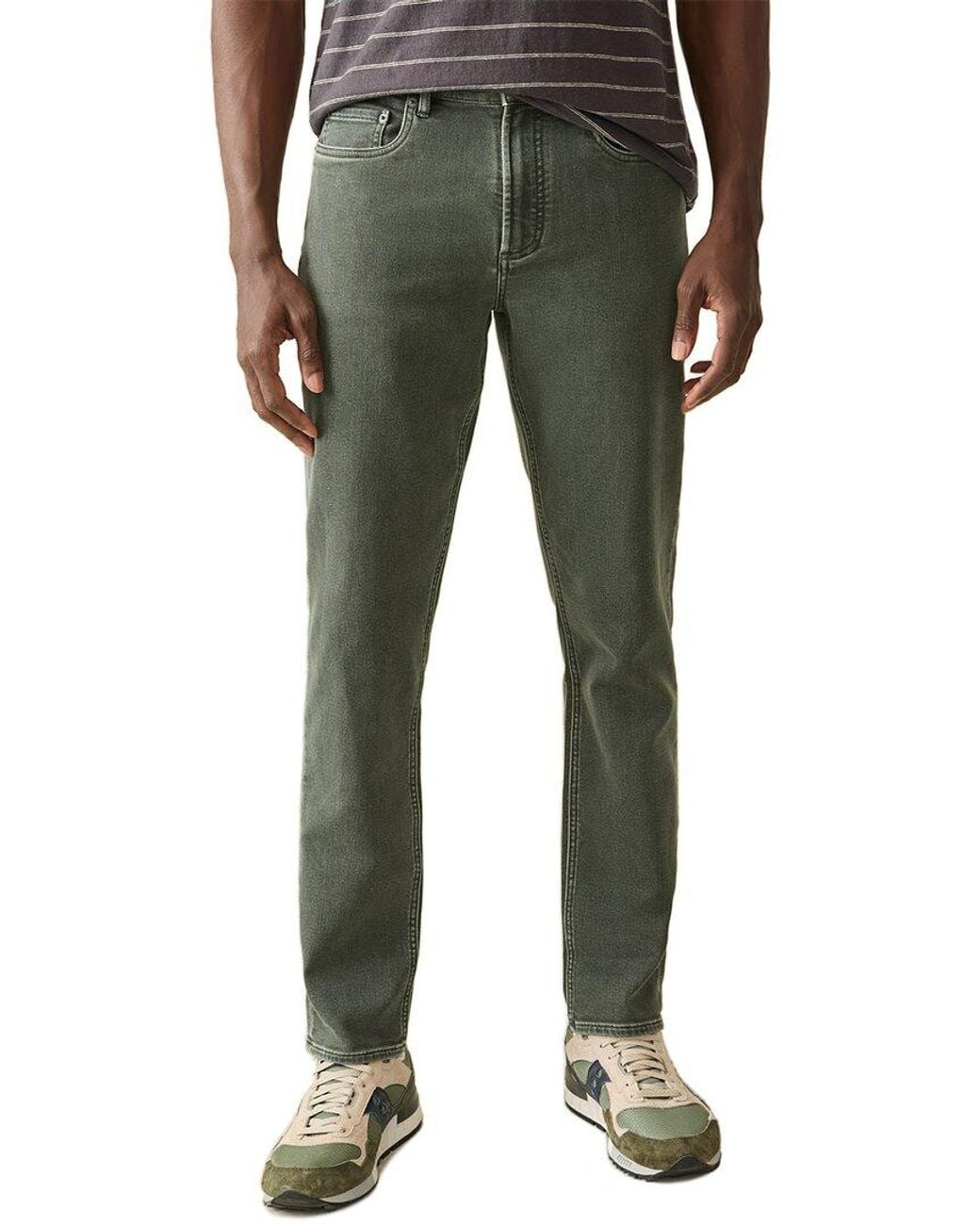 Faherty Brand Green Stretch Terry Pant for men