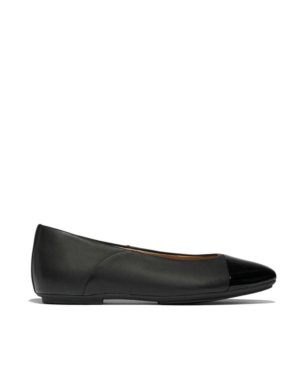 Fitflop Danser Cap-Toe Ballerina in Black | Lyst