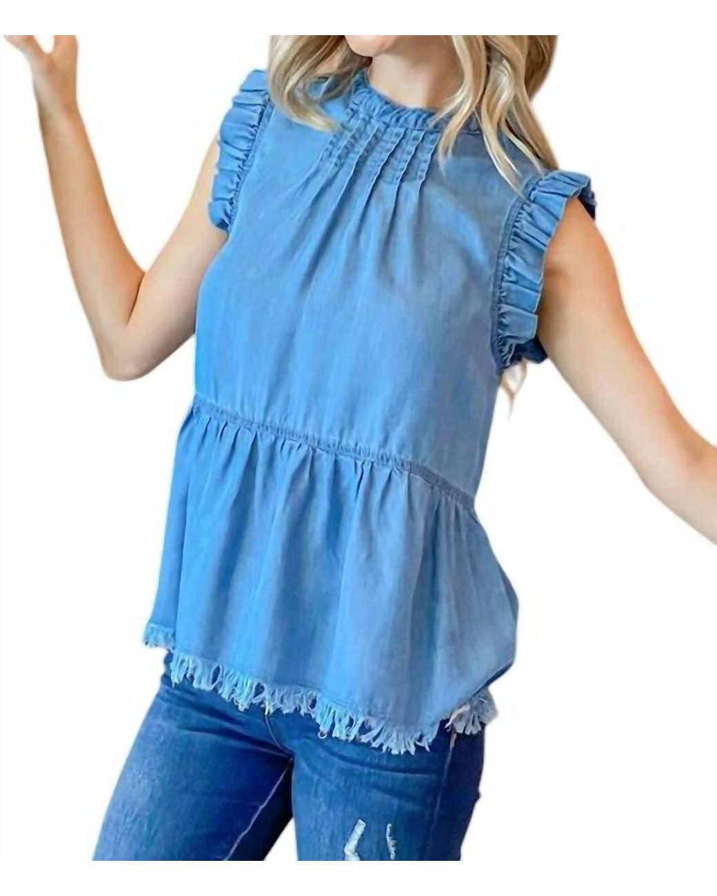 And The Why Blue High Expectations Top
