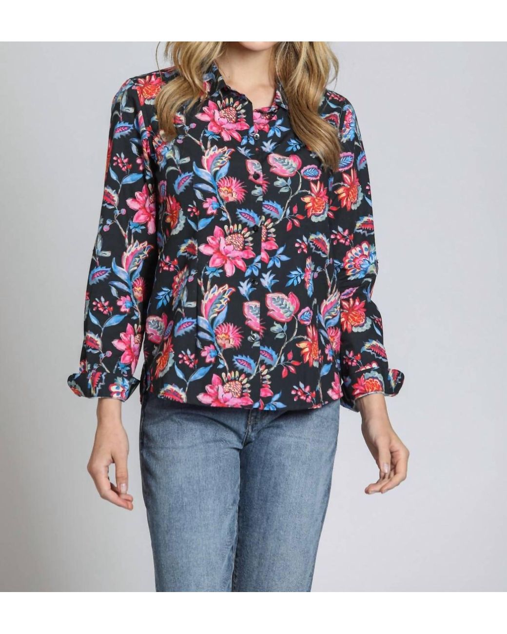 Apny Red Classic Button-Up Shirt