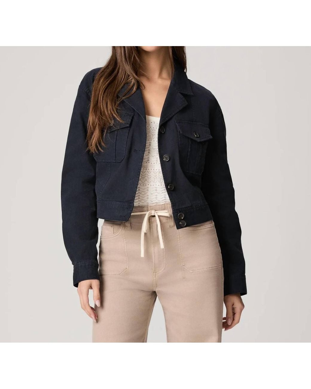 PAIGE Black Tamari Jacket