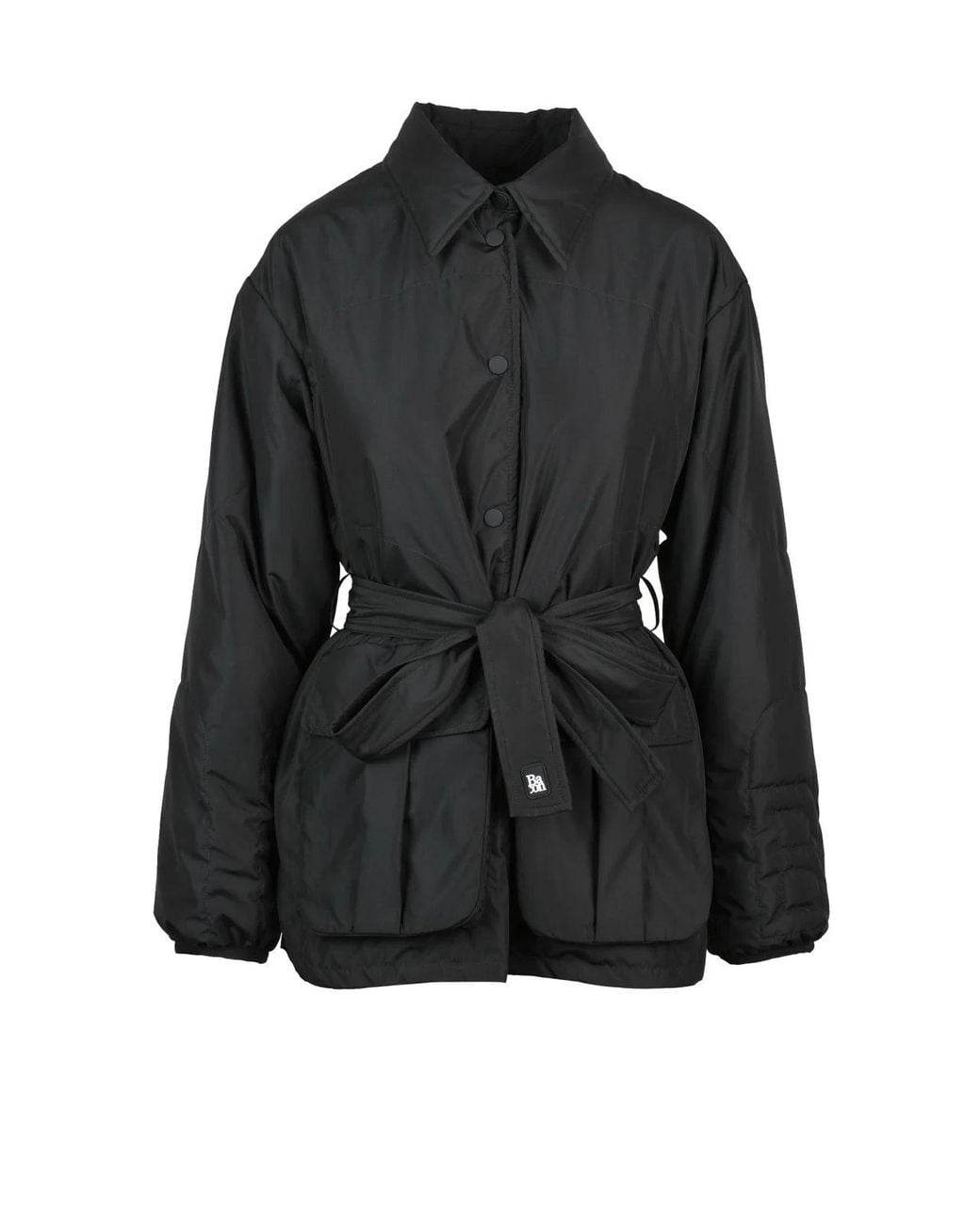 Bacon Black Polyester Claude Coat