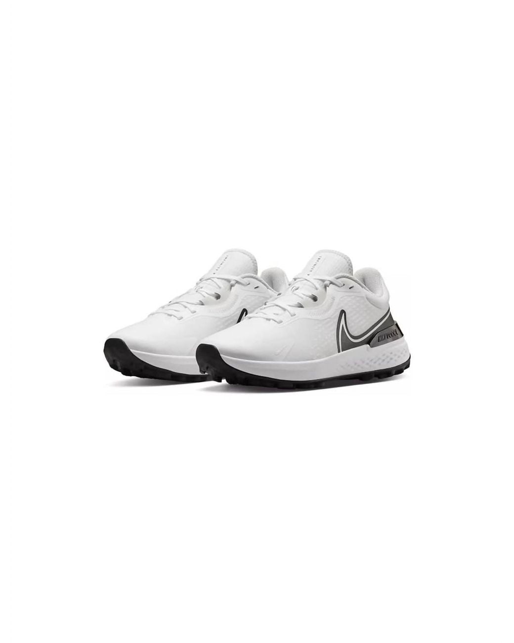 Nike White Infinity Pro Two Spikeless Golf Shoes for men