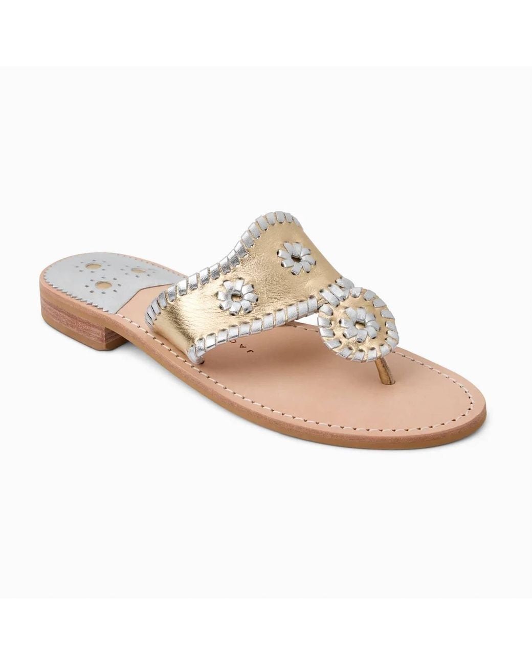 Jack Rogers White Jacks Flat Sandal