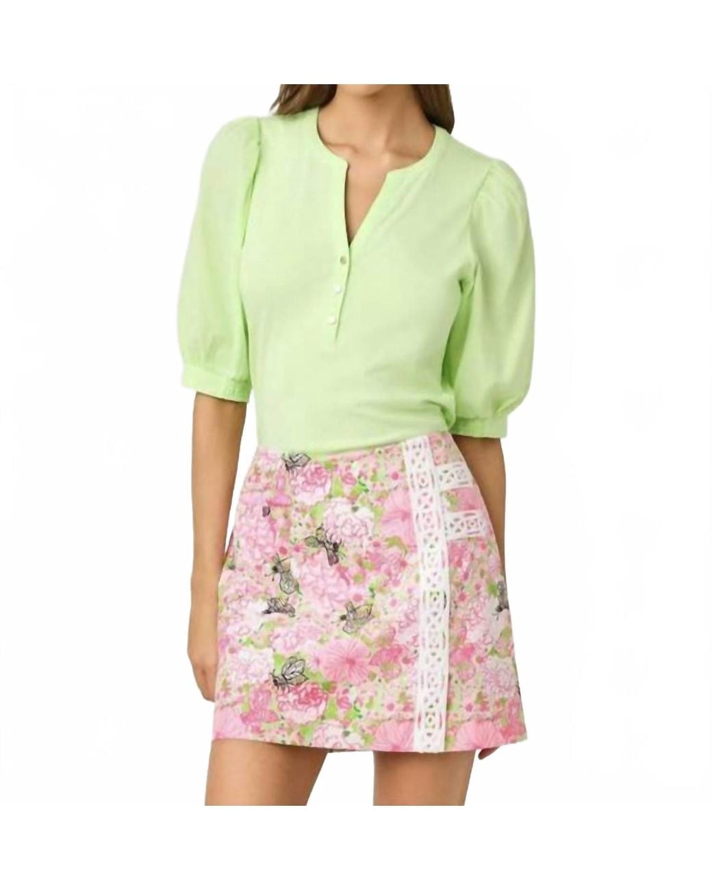 Lilly Pulitzer Green Daye Mini Skort