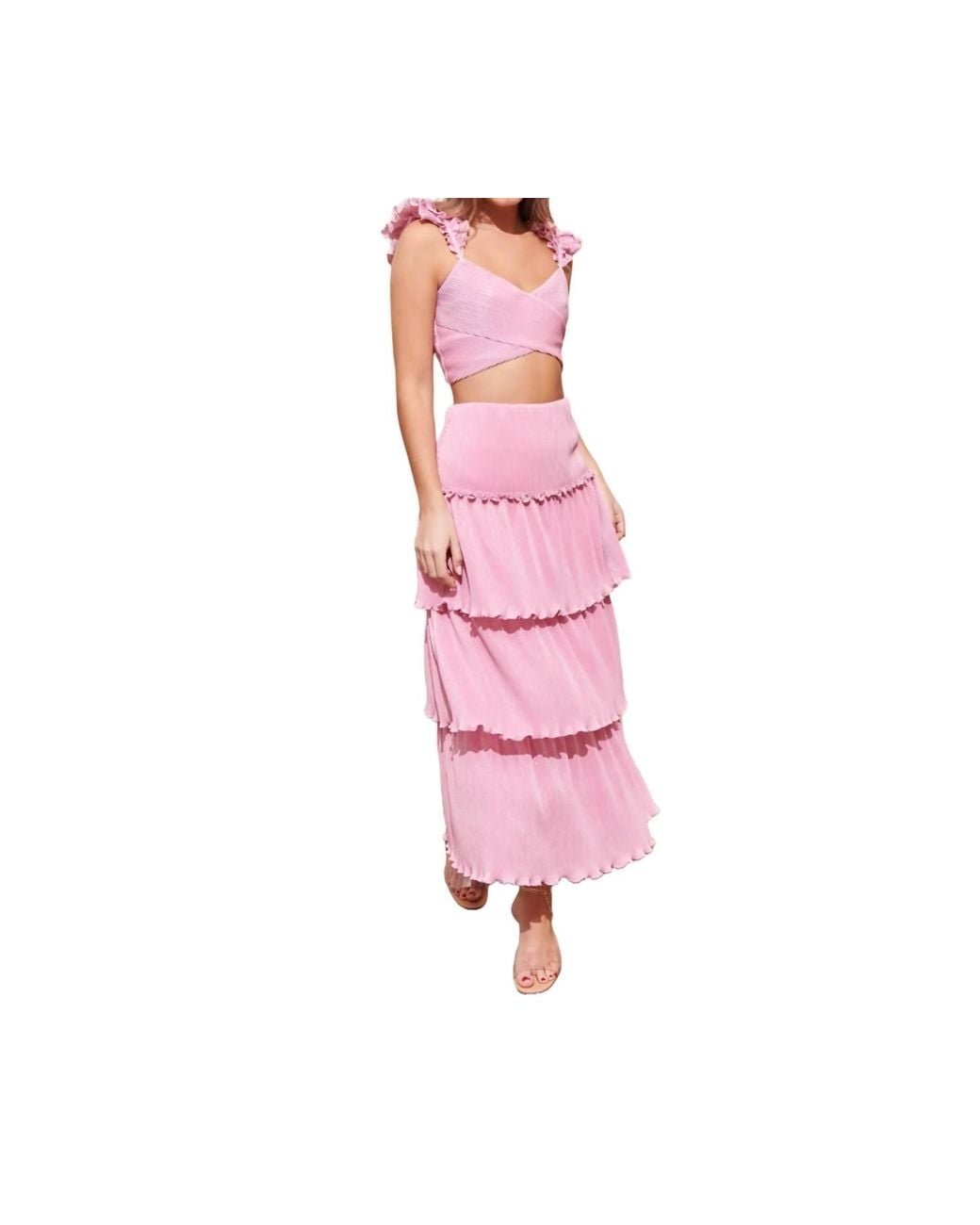 Saylor Red Lotte Ruffle Set