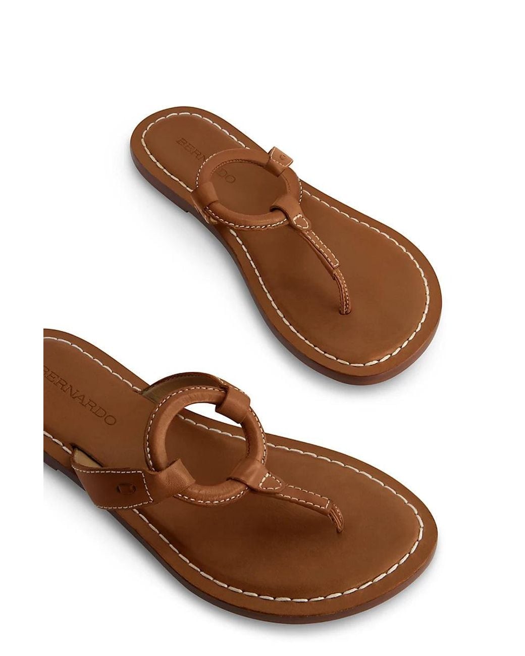 Bernardo Brown Matrix Flip Flops