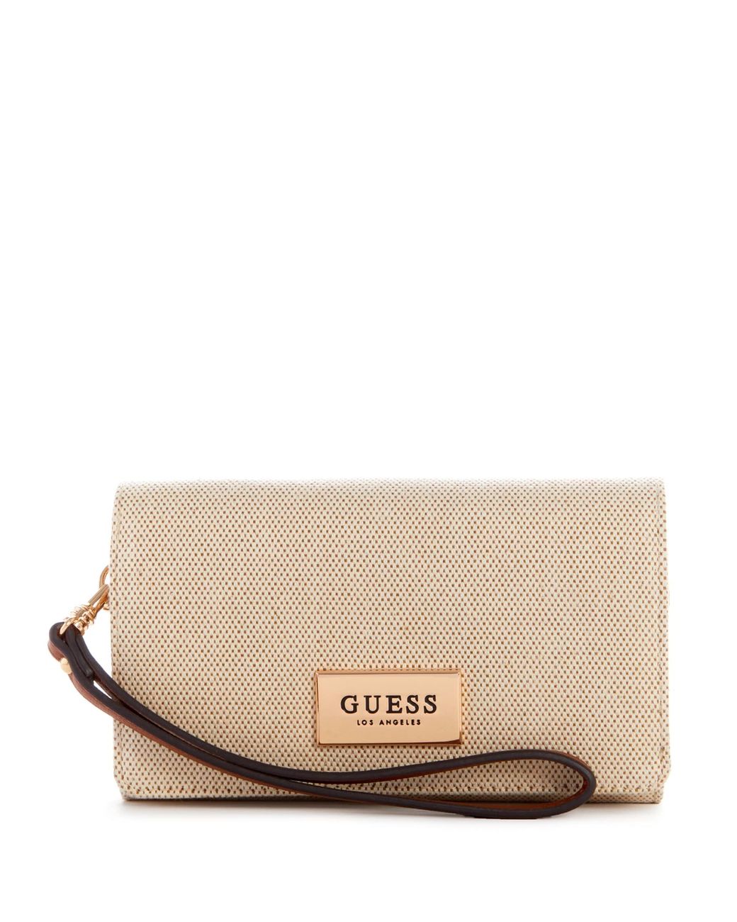 Guess Factory Rossum Phone Organizer in Natural Lyst