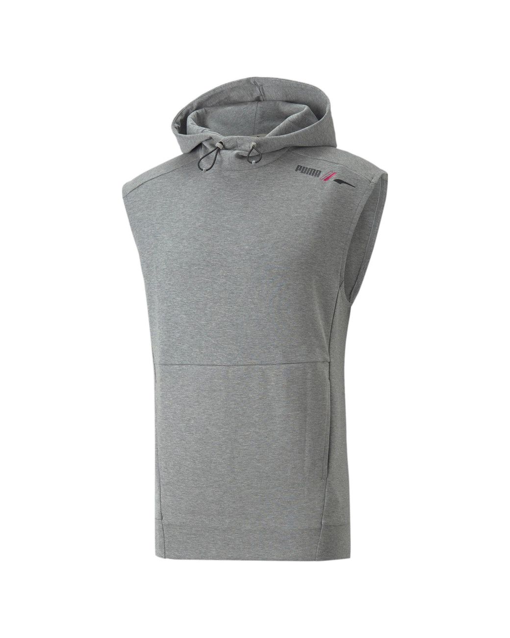 PUMA Cotton Rad/cal Sleeveless Hoodie in Gray for Men | Lyst