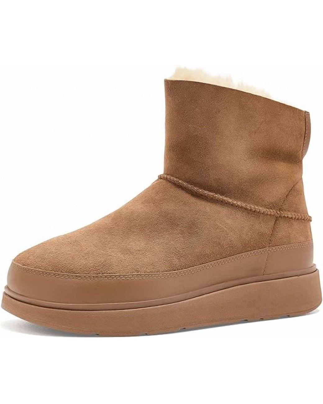 Fitflop Brown Gen-Ff Mini Double-Faced Shearling Boot