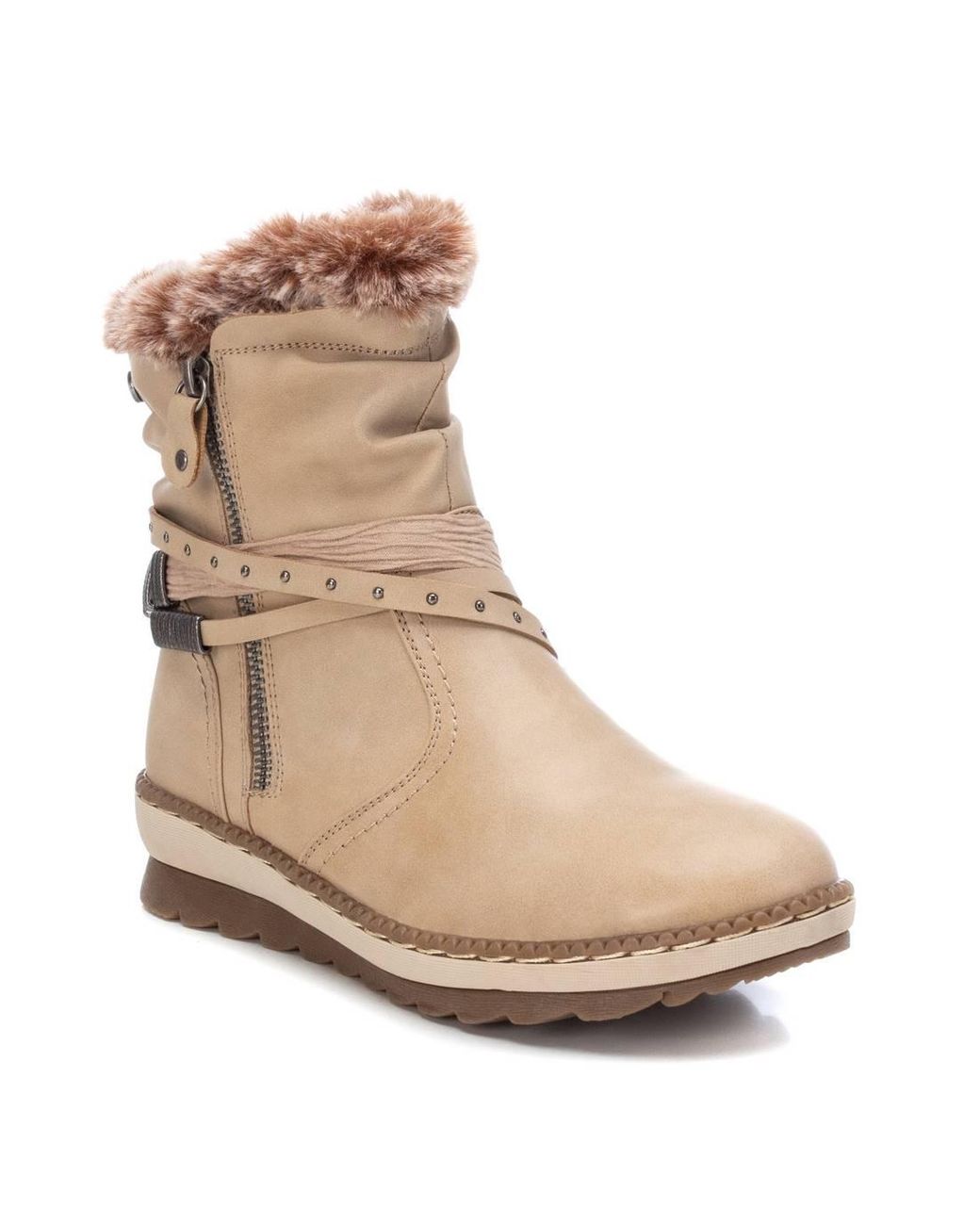 Xti Natural Winter Booties By A