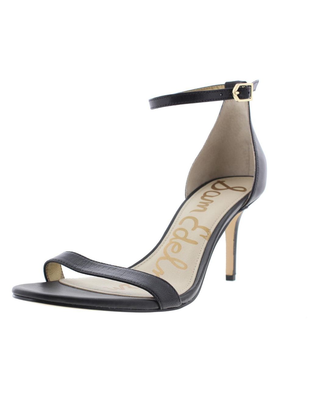 Sam Edelman Patti Ankle Strap Dress Sandals in Natural | Lyst