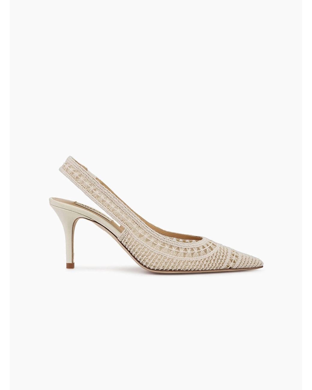 Arteana White Trieste 75 Slingback Pump