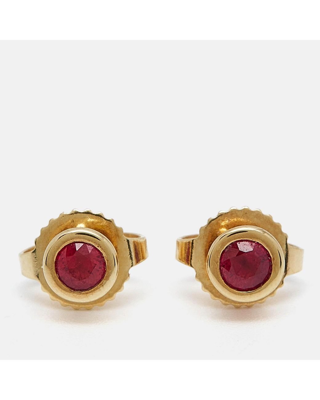 Tiffany & Co. Elsa Peretti Color By The Yard Rubies 18k Gold Earrings in Metallic | Lyst