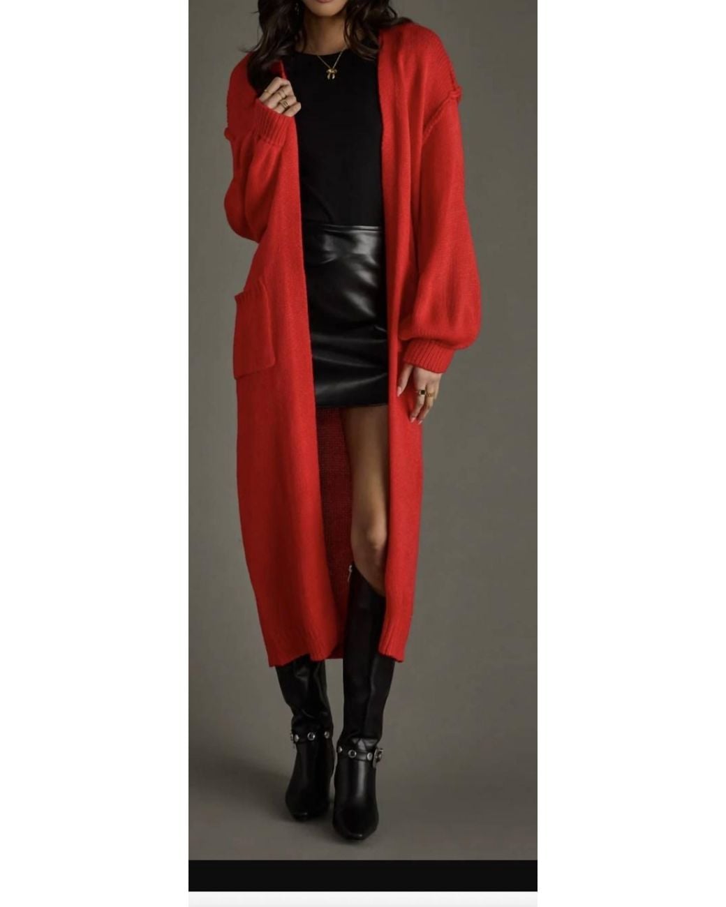 Panache Red Duster Cardigan