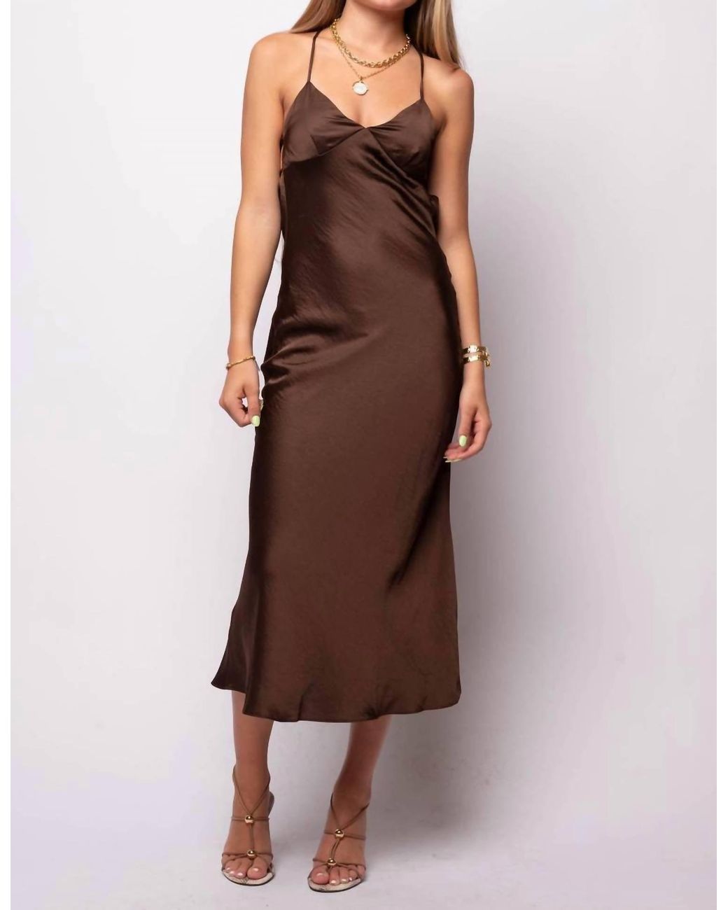 nia brown dress Chrishelle in Perfect for daytime events