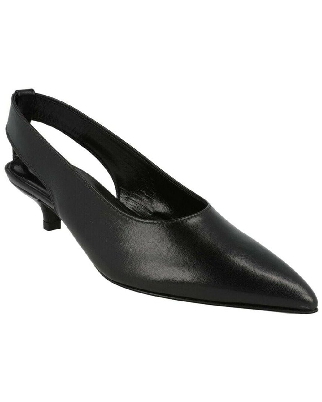 By Far Black Aina Leather Pump